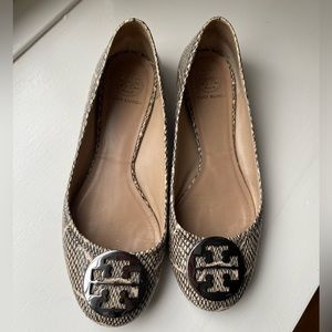 Tory Burch snakeskin flats